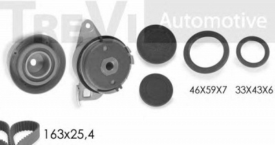 TREVI AUTOMOTIVE kd1099s -  Комплект ремня ГРМ